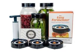 Wide Mouth Fermenting Lid 3-Pack (Jars Not Included) - Make Sauerkraut, Kimchi, Pickles, Fermented Vegetable - Ideal Gift for Thanksgiving, Christmas